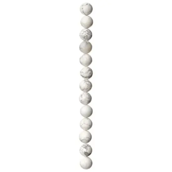White Howlite Round Beads, 12mm by Bead Landing&trade; {4}