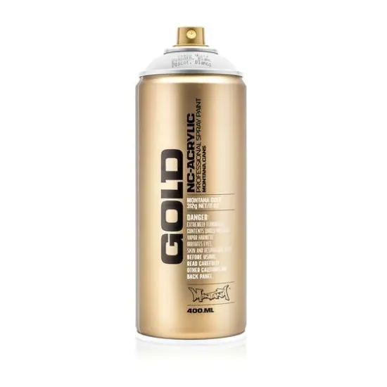 Montana&trade; Gold Acrylic Professional Spray Paint F9100 Disco White {6}