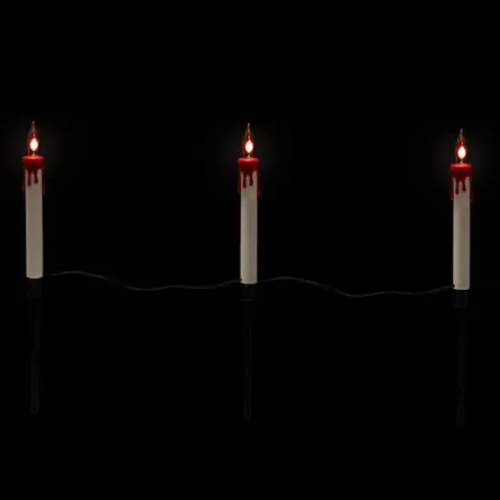 5ct. Lighted Flickering Candle Halloween Pathway Marker Lights {4}
