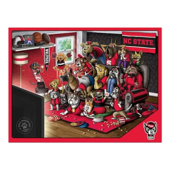 College Football Purebred Fans A Real Nailbiter 500 Piece Puzzle NC State Wolfpack {5}