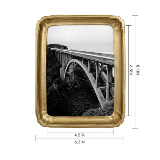 Treasured Finds 5" x 7" Gold Tray Tabletop Frame by Studio D&eacute;cor&reg; {5}