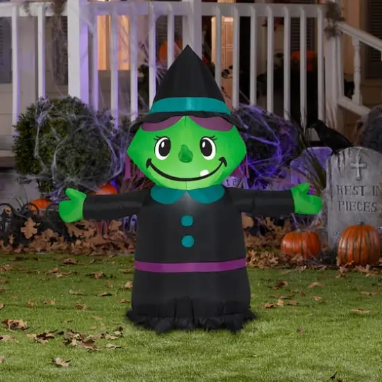 3.5ft. Airblown&reg; Inflatable Halloween Witch {3}