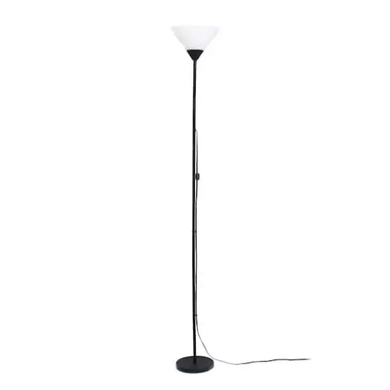 Simple Designs 70" Torchiere Floor Lamp Black {1}