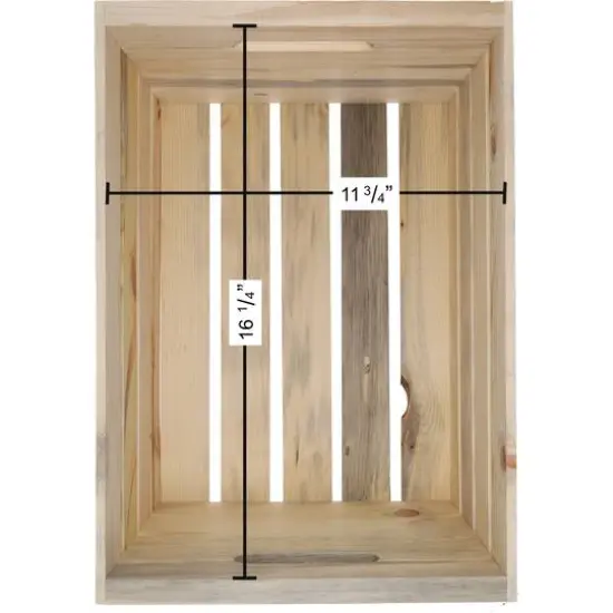Good Wood by Leisure Arts&reg; Rustic Wood Crate {4}