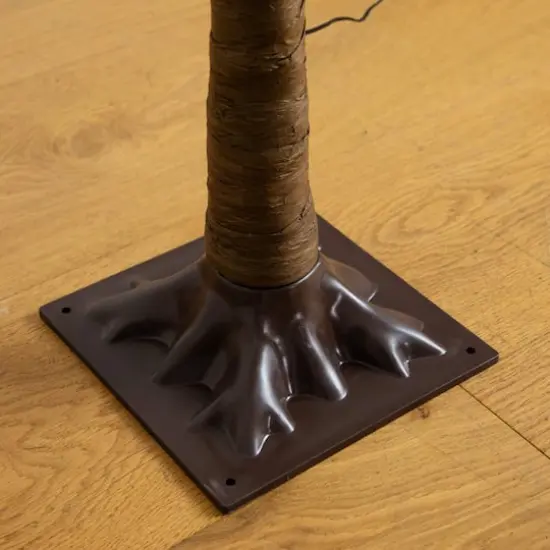 6ft. Pre-Lit Green Autumn Oak Artificial Fall Tree with 250 Warm White LED Lights {6}