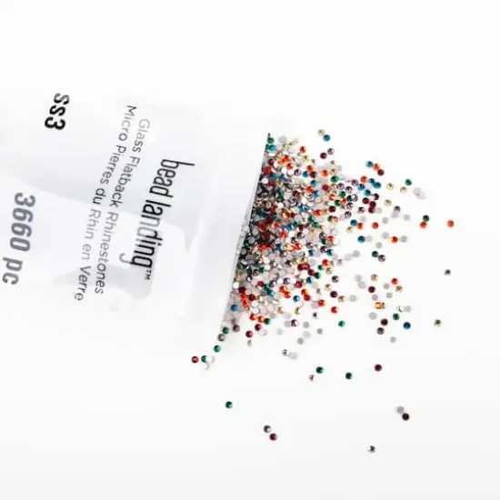 SS3 Glass Flatback Rhinestones by Bead Landing&trade; Rainbow {4}