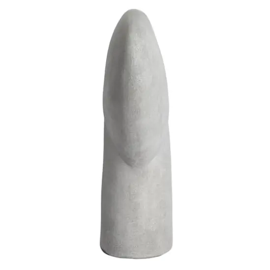 Hello Honey® 16" Modern Terra Cotta Abstract Vase Distressed Gray {9}