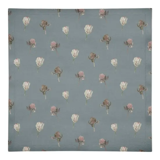 Cottage Florals Cotton Twill Napkin Blue {1}