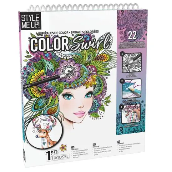 Style Me Up! Cool Swirl Art Kit {5}