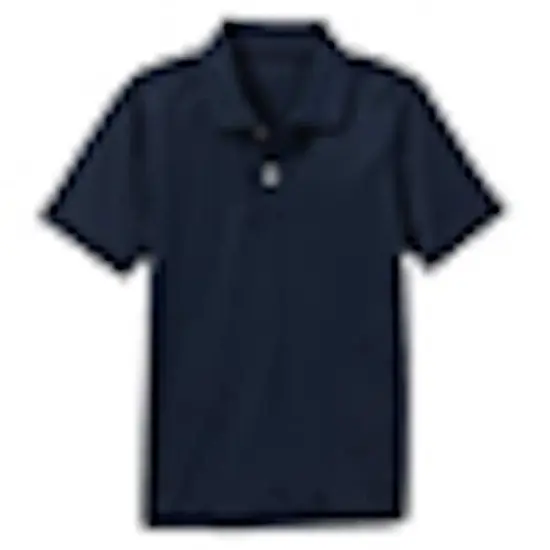 Galaxy by Harvic Boys Moisture Wicking Short Sleeve Polo Shirt Navy {1}