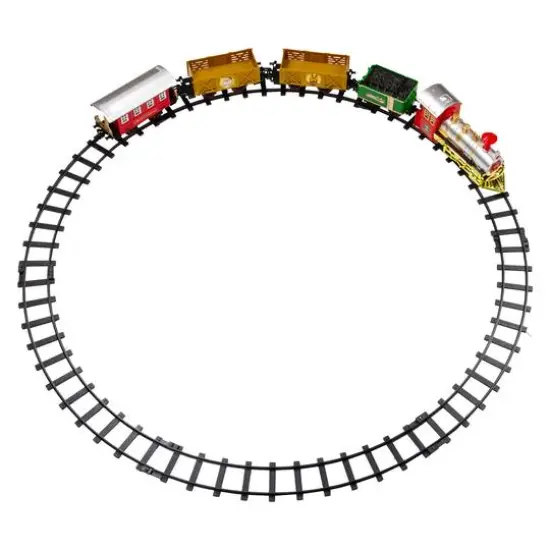 16-Piece Lighted & Animated Christmas Express Train Set {4}
