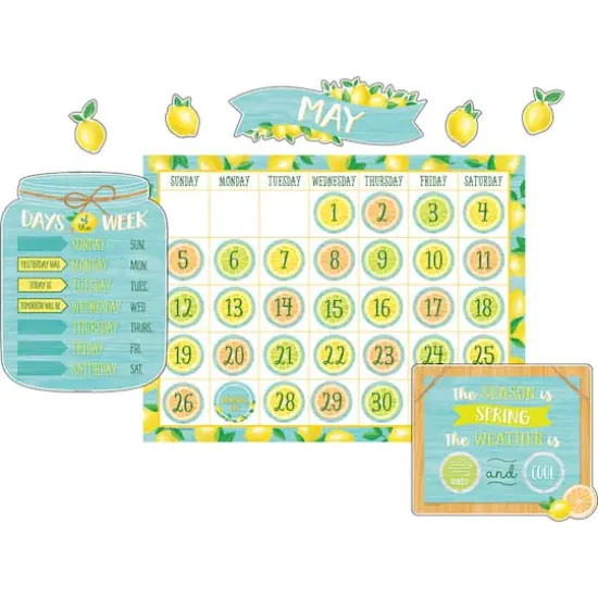 Teacher Created Resources Lemon Zest Calendar Bulletin Board Set, 2ct. {3}