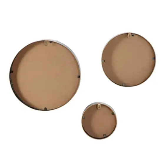 Black Metal Wall Mirror Set {6}