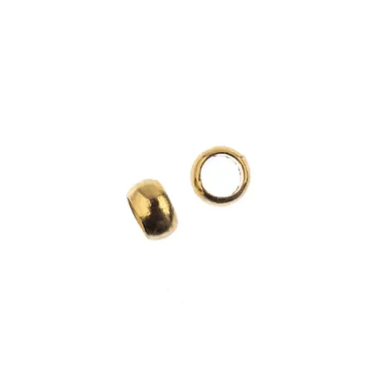 John Bead Must Have Findings 3mm Crimp Beads, 144ct. Gold {4}