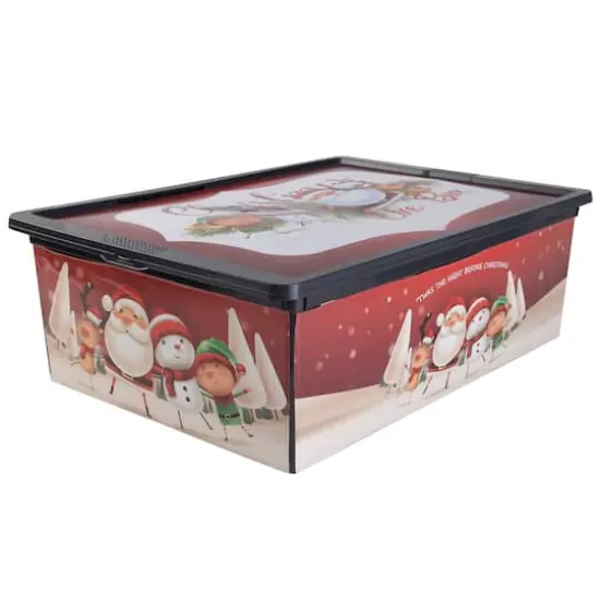 Simplify Christmas Shallow Storage Bin with Locking Lid {7}