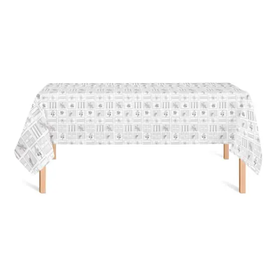Silver Presents 58x102 Tablecloth {3}