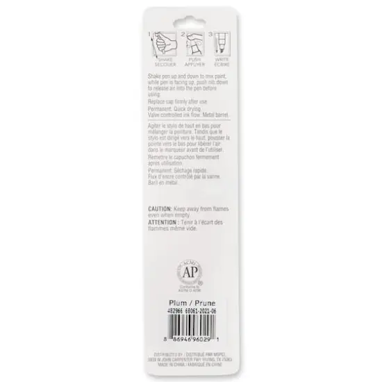 Chisel Tip Multi-Surface Premium Paint Pen by Craft Smart&reg; Plum {5}