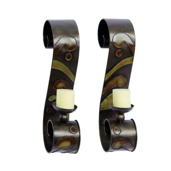 19" Metal Traditional Wall Sconce Set, 2ct. {1}