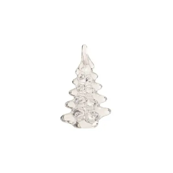 Hello Honey&reg; 4.25" Clear Decorative Glass Christmas Tree {1}