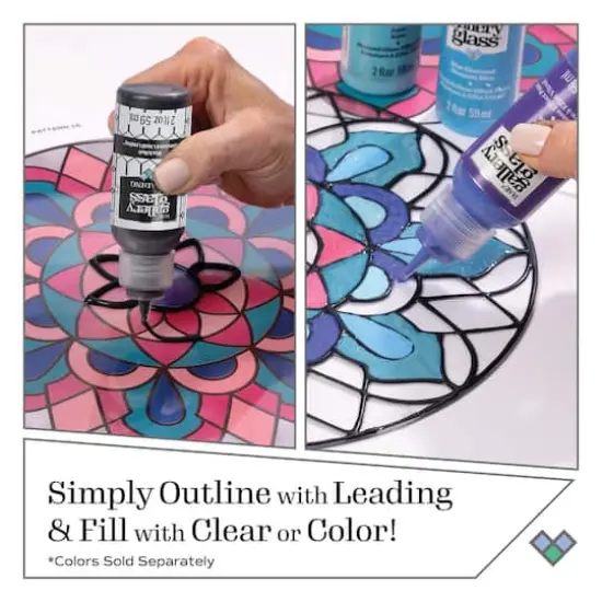 Gallery Glass&reg; Liquid Leading&trade; Holiday Paint Kit {8}