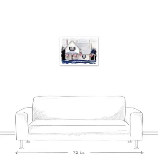 All American Home Canvas Wall Art {6}