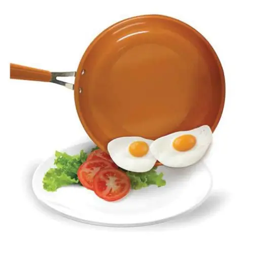 Starfrit 11" Orange Eco Copper Fry Pan {4}