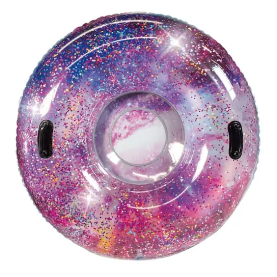 SnowCandy 48" PinkDeep Space Galaxy Glitter Snow Tube {1}
