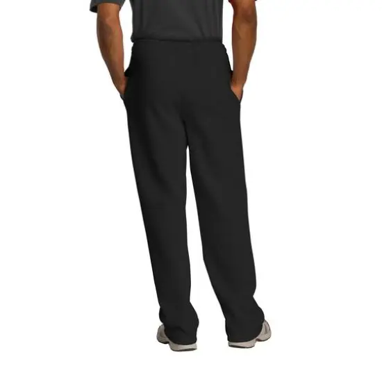 JERZEES&reg; NuBlend&reg; Open Bottom Pant with Pockets Black {5}