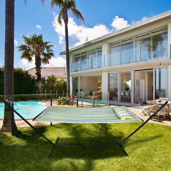 Sorbus Hammock with Spreader Bars & Frame Green and Blue {3}