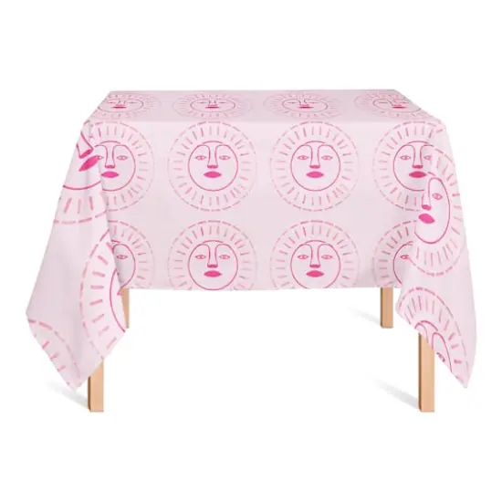 Rosey Sun Pattern 58" x 58" Tablecloth {3}