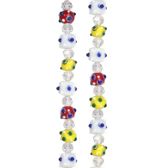 Multicolor & Clear Lamp Work Glass Mixed Beads by Bead Landing&reg; {1}