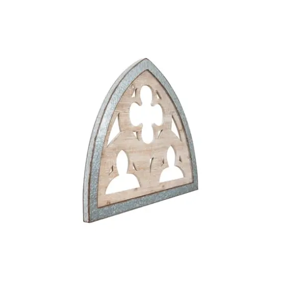 Hello Honey&reg; 27.5'' Silver Wood & Metal Wall D&eacute;cor {4}