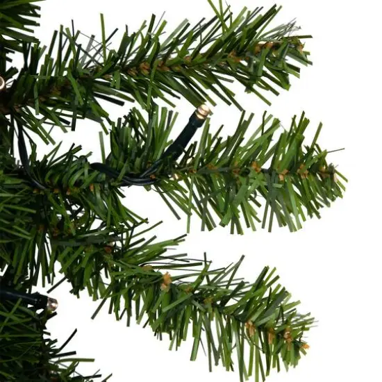 36" LED Canadian Pine Artificial Christmas Wreath {9}