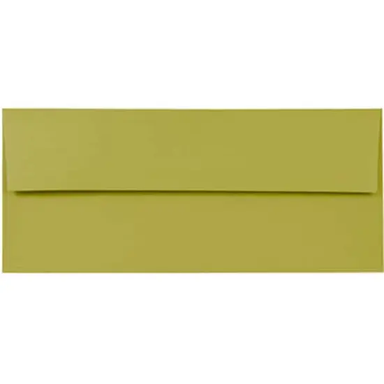 JAM Paper #10 Business Premium Straight Flap Envelopes, 50ct. Chatreuse {1}