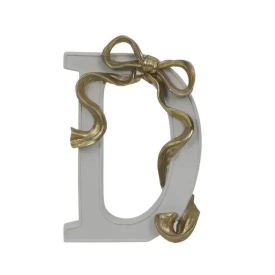 8.25" Gold Bow Monogram Letter by Ashland&reg; D {1}