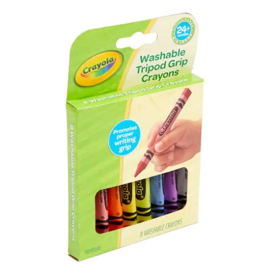 Crayola&reg; Washable Tripod Grip Crayons, 8 Packs of 8 {7}