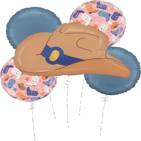 Western 5-Piece Foil Balloon Bouquet {1}