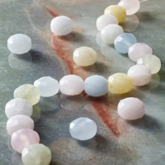 Pastel Quartz Faceted Coin Beads by Bead Landing&trade; {3}