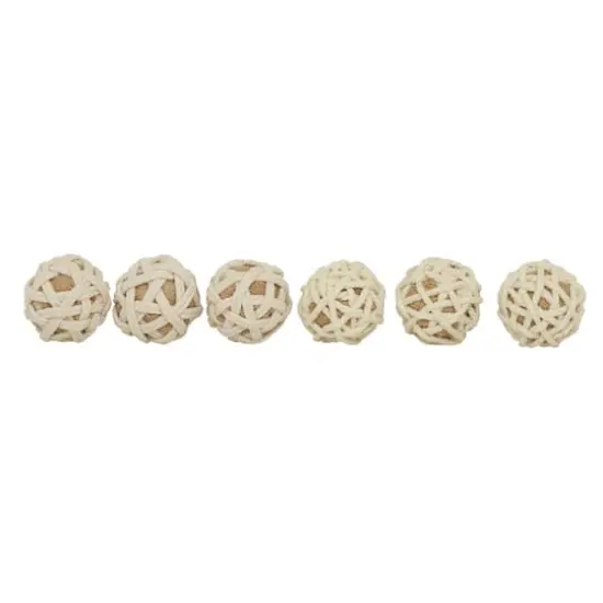 4" Natural Jute Vase Filler Orbs, 6ct. {1}