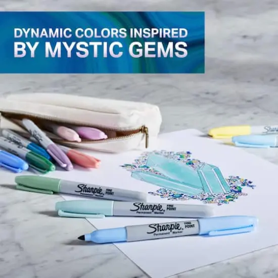 Mystic Gems Sharpie&reg; Fine Point Permanent Markers, 12ct. {5}