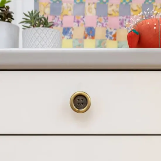 Dritz&reg; Antique Brass Button Knob {3}