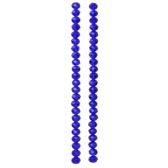 Sapphire Glass Rondelle Beads, 8mm by Bead Landing&trade; {4}