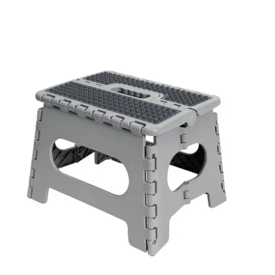 Simplify 9" Anti-Skid Folding Step Stool Gray {1}