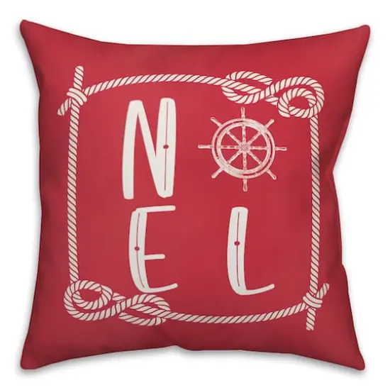 Nautical Noel Throw Pillow {1}