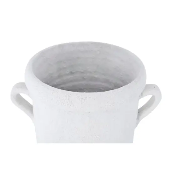 Hello Honey&reg; 11" Glazed Decorative Coarse Terracotta Crock with Handles {5}