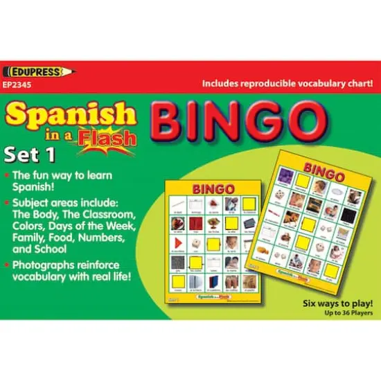 Edupress&trade; Spanish in a Flash&trade; Bingo Set 1 {1}