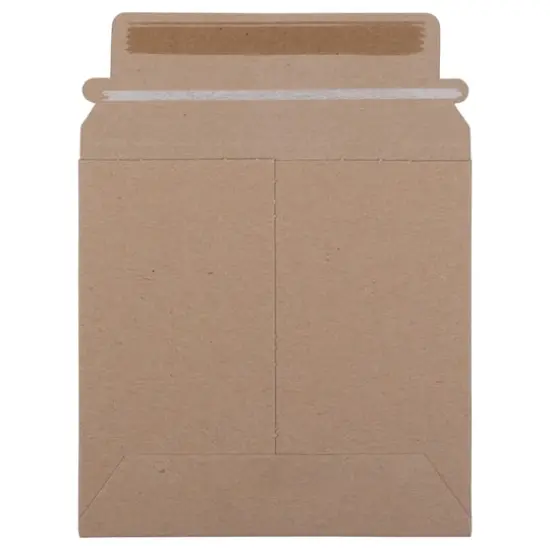 JAM Paper 6" x 6" Brown Kraft Flat Photo Mailer Peel & Seal Closure Envelopes, 6ct. {4}