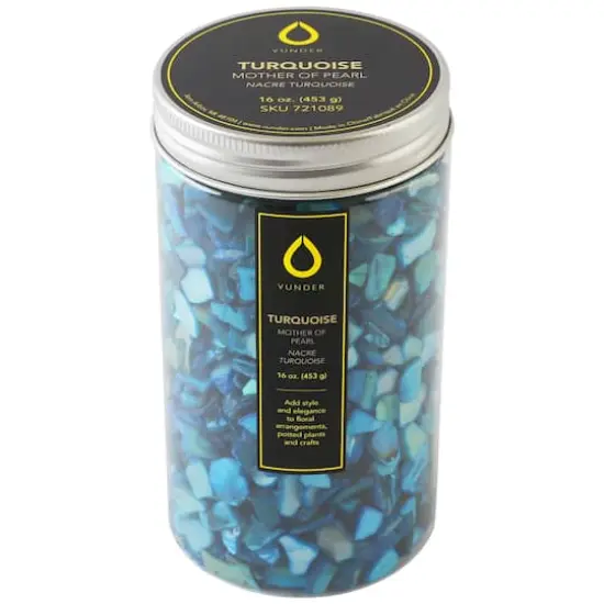 Vunder&trade; Crushed Turquoise Mother of Pearl Shells {3}