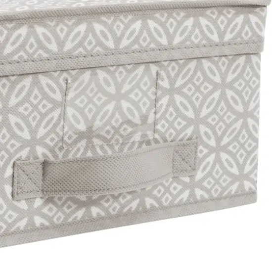 Simplify Medium Gray Boho Storage Box {5}