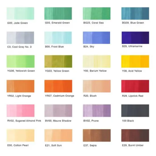 Copic&reg; Ciao Basic Colors Marker Set {3}